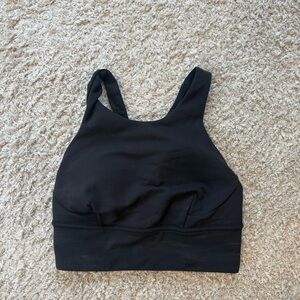 Lululemonn black high neck sports bra size 4